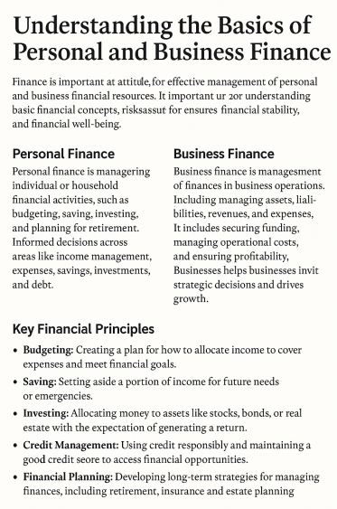 finance