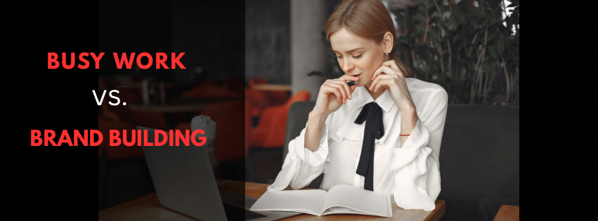 Student entrepreneur planning brand strategy