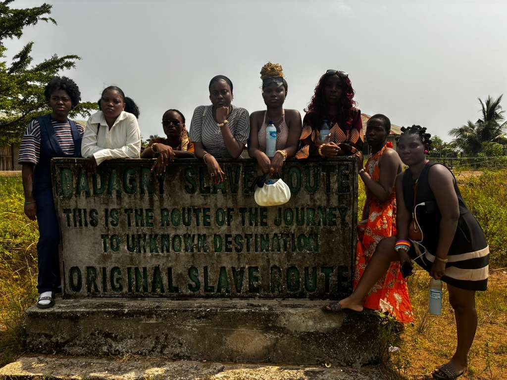 The Sustainable Rootology team at the Badagry Slave Route. Replacing inherited fear with the "Science of Remembering.